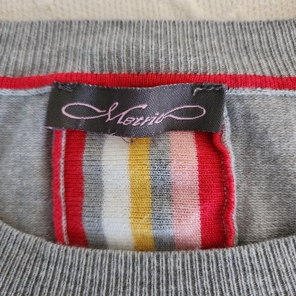 Metrio Women's Pullover Rainbow Medium Sweater - Picture 4 of 8